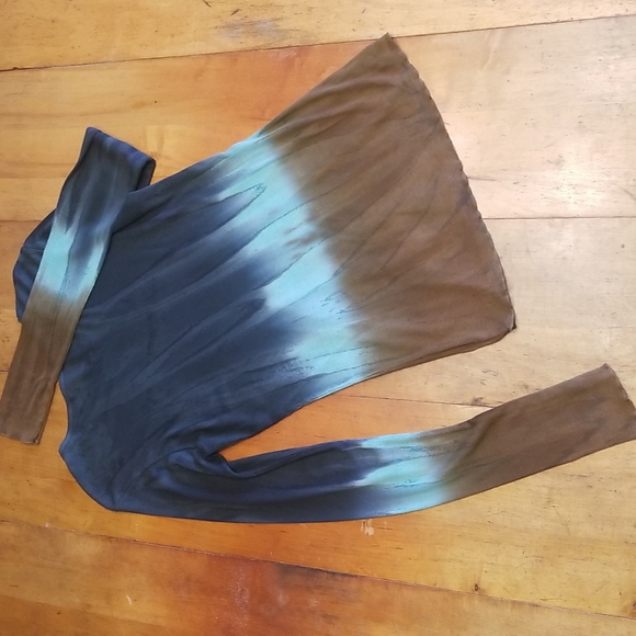 Wild at Heart Long Sleeve Tye Dye Ribbed Shiet Size M - Picture 5 of 5